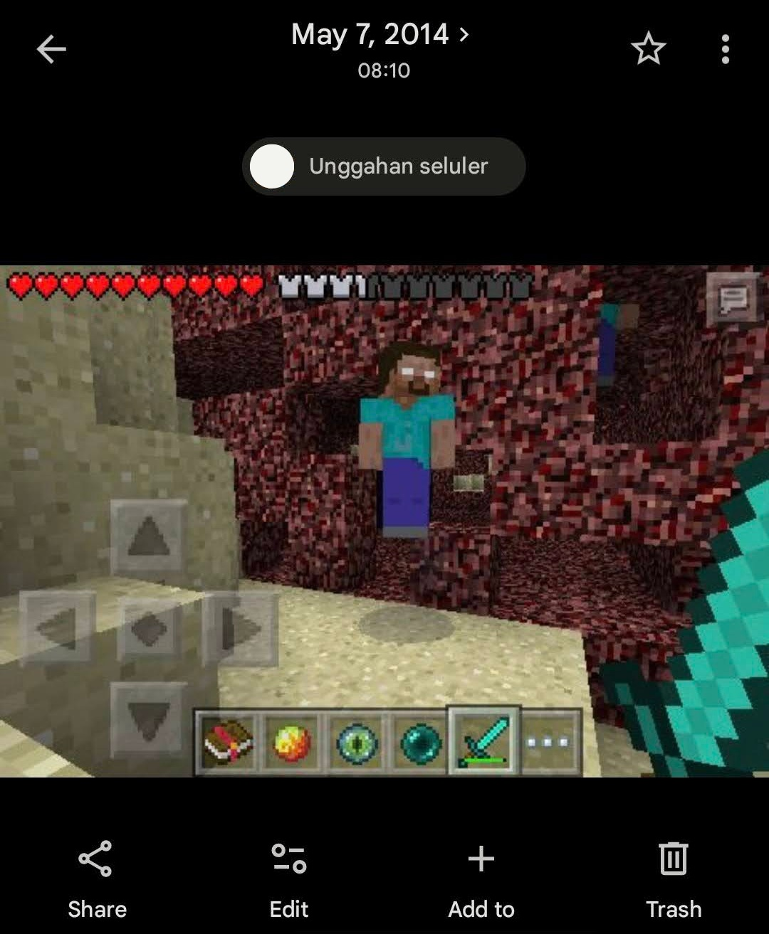 Entity.setRenderType(mob, 3); MCPE ModPE Screenshot 2014